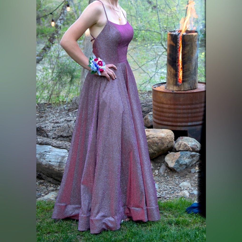 Fuchsia Pink Prom Dress